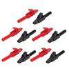10pcs Car Battery Clip Red Black 15A Safety PA Insulated Electrical Cable Clamp for 4mm Banana Plug