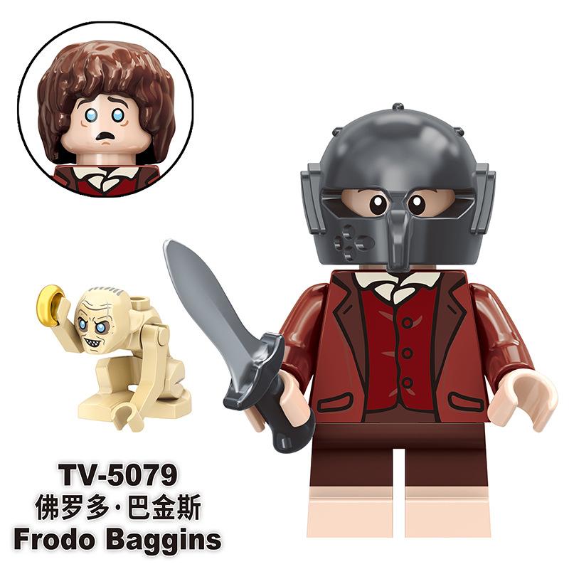 Big Movie Series TV6 Lord of the Rings TV6 Strong Orc TV6 Boy Assembled Building Block Toy Bag