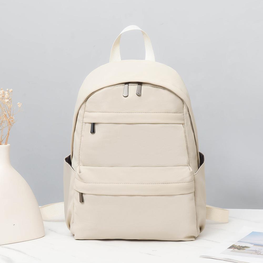 Backpack Women's Travel Backpack Solid Color Waterproof Schoolbag