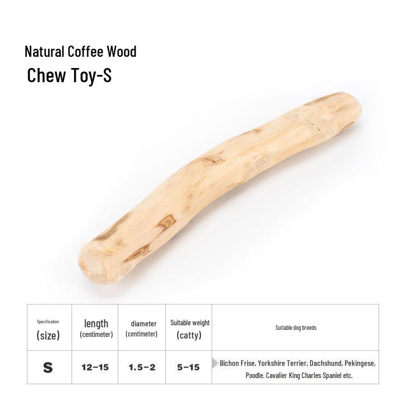 Natural Wood Chew Toy for Dog Teeth Cleaning & Training 1 piece