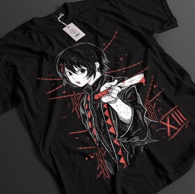 Tokyo Ghoul Shirt Juuzou Suzuya Tshirt Kaneki T-Shirt Touka Top Horror Anime Tee