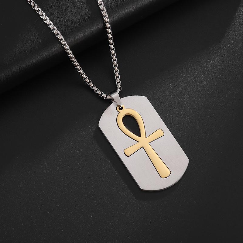 Retro Domineering Ouroboros Wrapped Around The Tree of Life Pendant Necklace Men's Personalized Punk Cool Casual Jewelry Gift