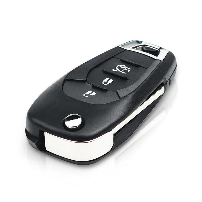KEYYOU For Chevrolet Cruze Trax LS Badge Spark Sonic Aveo Tracker Onix RS Trailblazer 2/3/4 Buttons Remote Flip Key Shell Case
