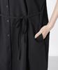Nano Universe Soccer Dolman Sleeve Shirt F Women's Dress, 010, Black, 673-5219303
