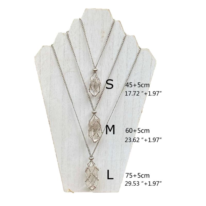 Unique Empty Necklace Holder Adjustable Chain Choker Metal Cage Shape Pendant Necklace for Independent Thinkers