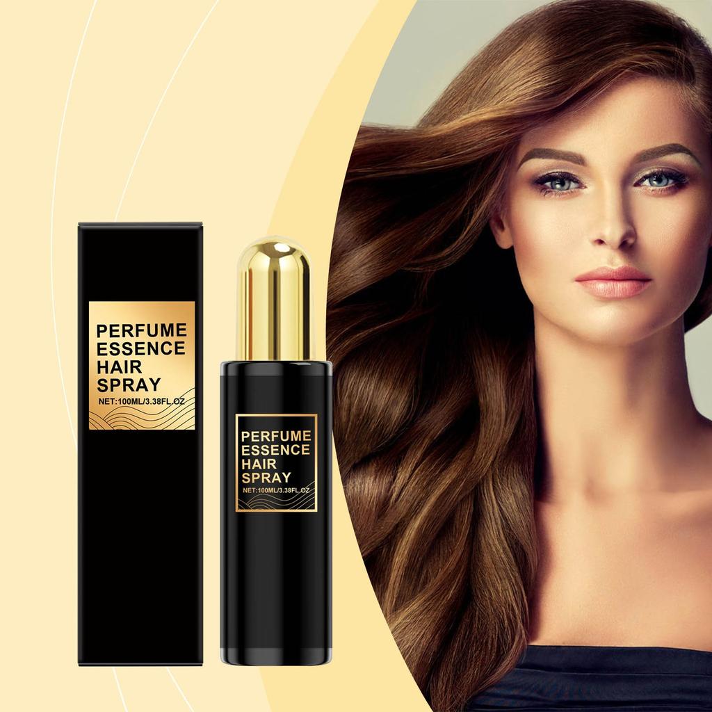 Parfum Huile de Soin Capillaire Spray Soin Doux Cheveux Hydratant Lisse Soin Capillaire Hydratant Cheveux 100ml
