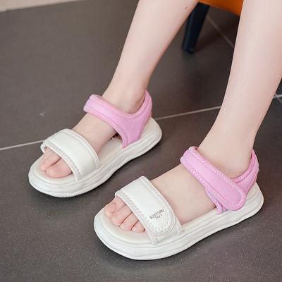 Fashion New Toddler Girl Shoes Color Matching Versatile Girls Sport Sandals Children New Summer Soft Fashion Kids Beach Shoes