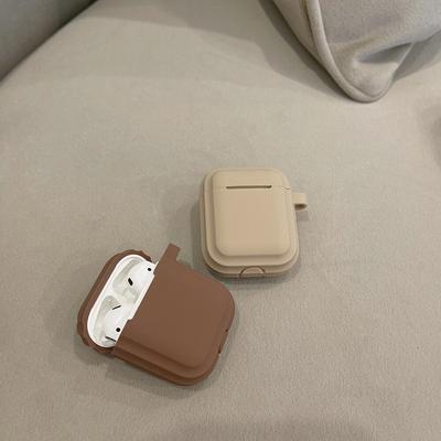 Para AirPods 3 Funda de silicona suave a prueba de polvo Tapón antipolvo Caqui Marrón Fundas para auriculares inalámbricos para Apple Airpods 1 2 3 Pro Funda protectora