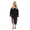 Sleeper Womens/Ladies Rose Linen Side Slit Midi Dress