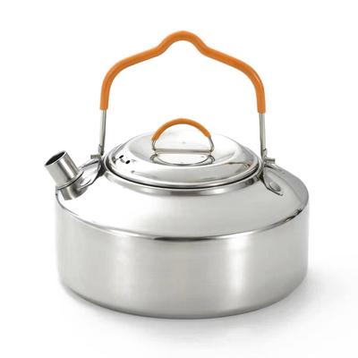 Camping Water Kettle Portable Tea Coffee Pot Stainless Steel Travel Teapot with Handle for Camping