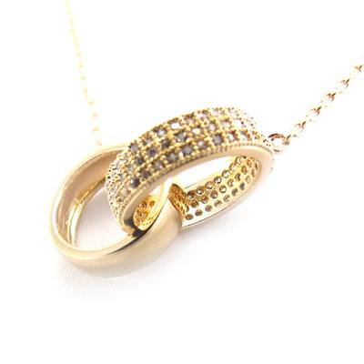 [K2581] - 'Sissi' Weißgold plattierte Halskette