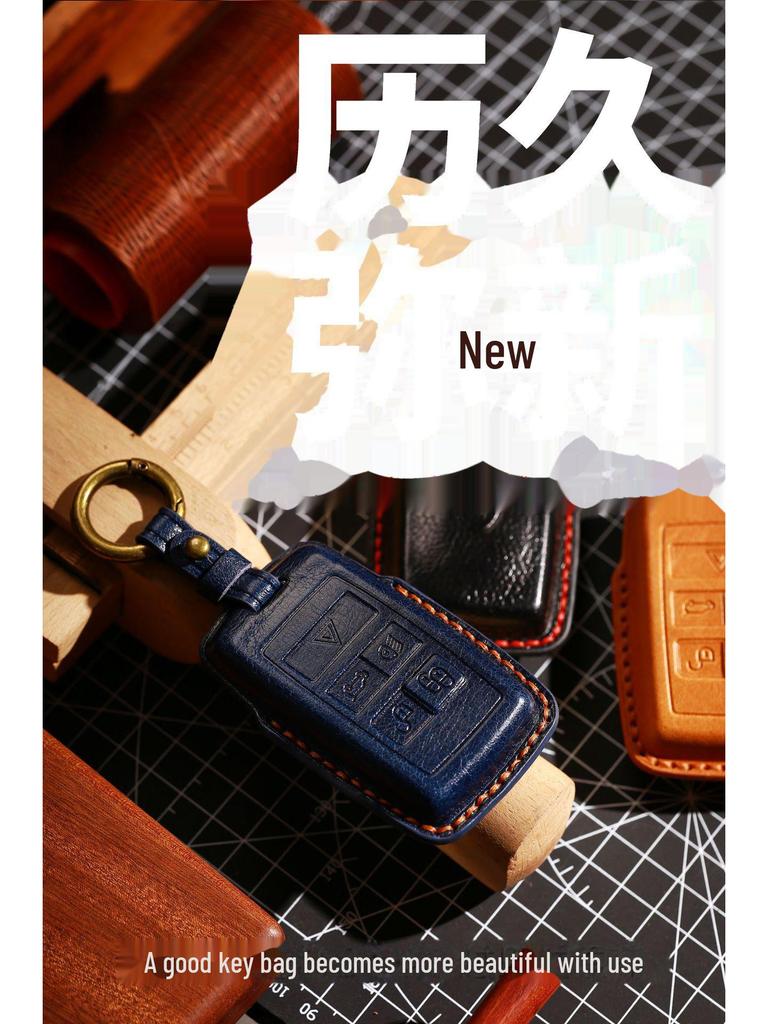 2022 Echte Leder Schlüsselhülle für Land Rover Range Rover Sport, Evoque, Discovery