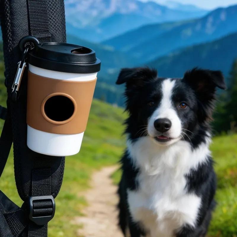 Portable Storage Box Pet Poop Trash Can Dispenser Creative Coffee Cup Dog Garbage Storage Design Outdoor Dog Walking Garbage Bag