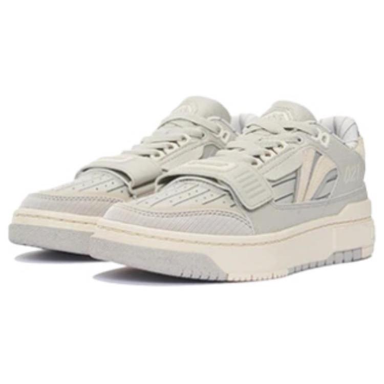 Li Ning Rookie Skateboard Shoes Women's Low top Seed Yellow Gray/Matte Ecru ABCS028-12