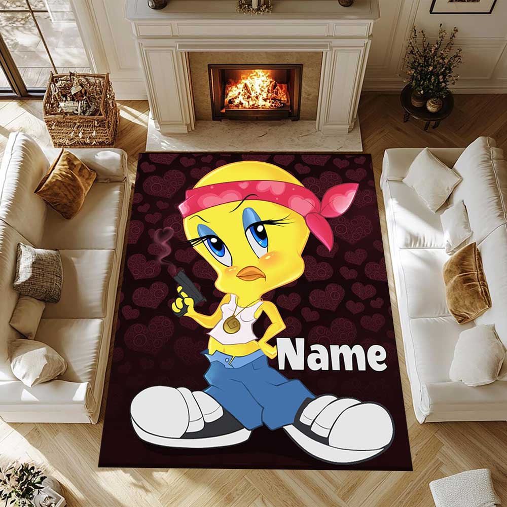 Warner Bros. Film (8) Personalizza il tuo tappeto con nome, cuscino per sedia da ufficio, regalo per camera da letto, soggiorno di casa.
