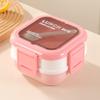 Adult Bento Box Food Grade Stainless Steel Lunch Container Two Stackable Leak-Proof Compartments Microwave Dishwasher Safe Lunch