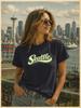 Seattle Retro Typography T-Shirt | Vintage City Vibes