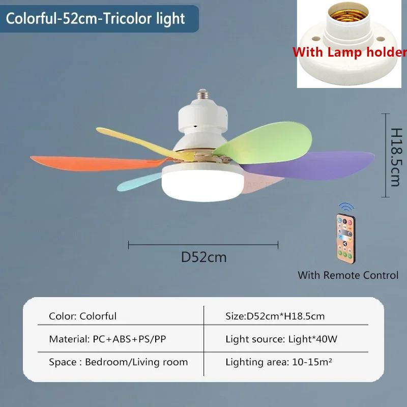 Mordene LED-Ventilatorleuchten 42/52CM Drei Gänge Einstellbarer Deckenventilator für Wohnzimmer Schlafzimmer Arbeitszimmer Hotel Restaurant Innenleuchten