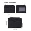 Short Men's Card Wallet PU Leather Transparent Window Mini Business Purse Multi-card Frosted Zipper Credit Card Holder Men's Use