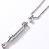 With Pattern Meditation Respirator Necklace, Titanium Steel Rotating and Twisting Aromatherapy Pendant with 5 Flavors Packs