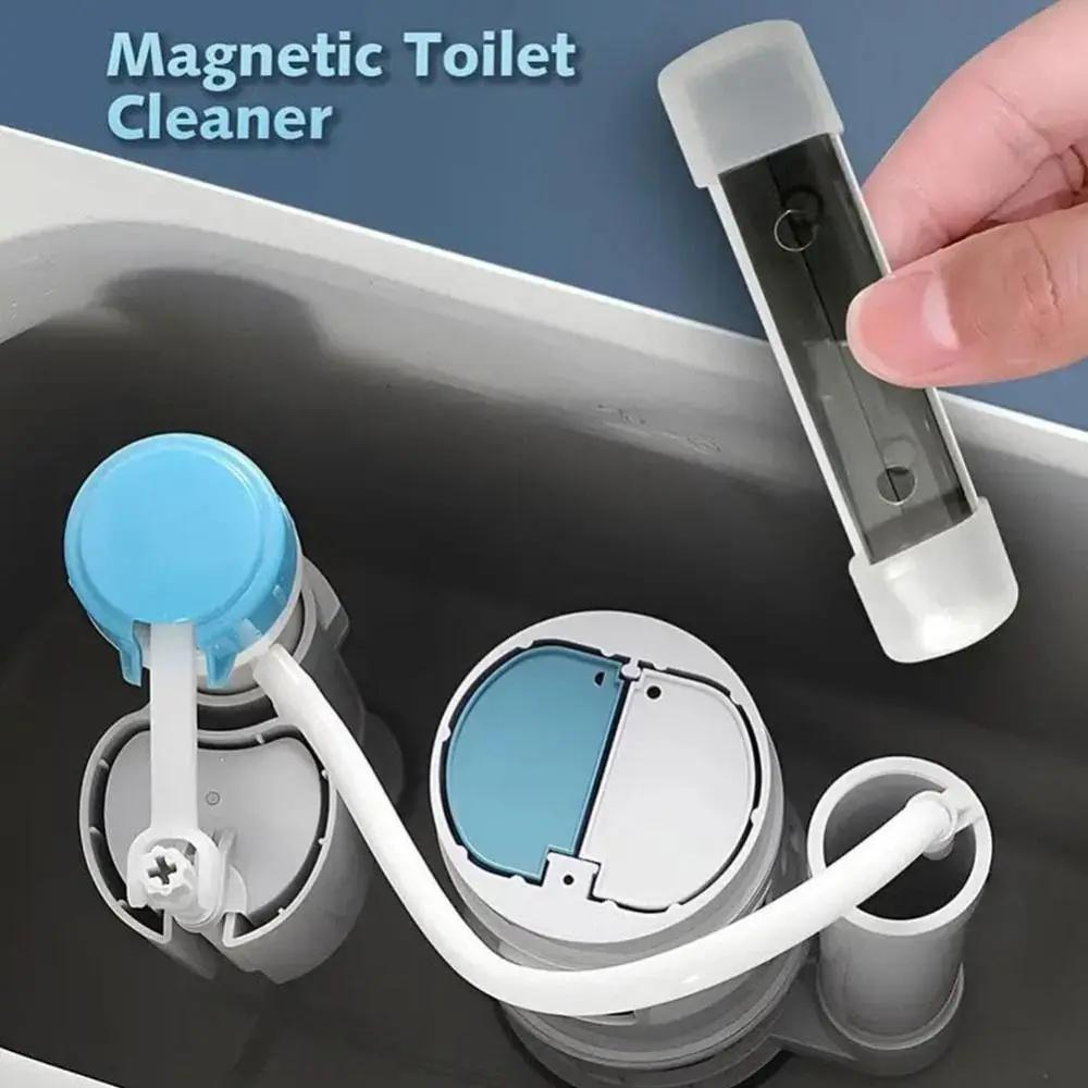 4Pcs/Set Mini Toilet Magnets Anti-mildew Non-chemical Toilet Cleaning Magnets Long-lasting Portable Magnetic Tank Cleaner