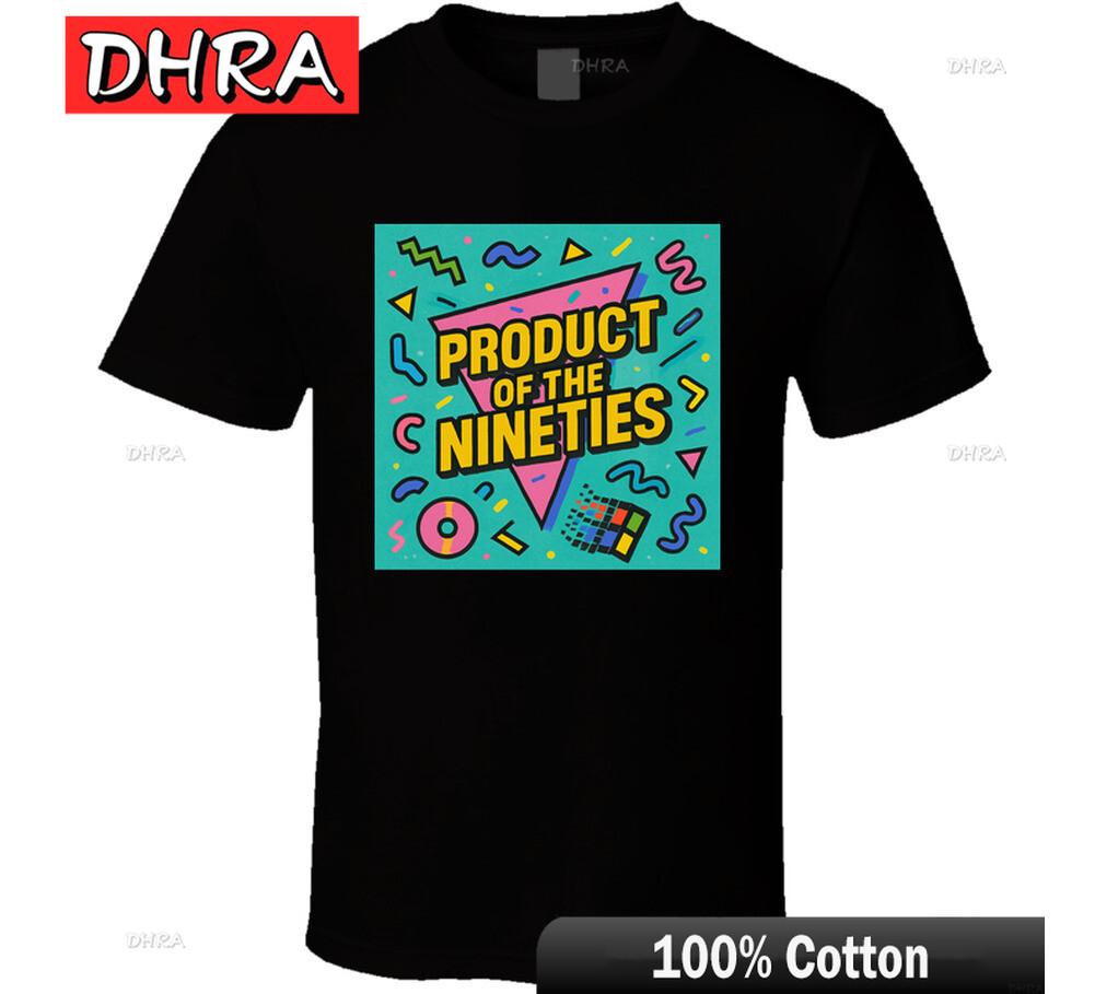 

Product of The Nineties 90s T Shirt in Harajuku Fashion for Girls Casual Top T Shirt Printed Tee Minimalist Skater Tops 4XL