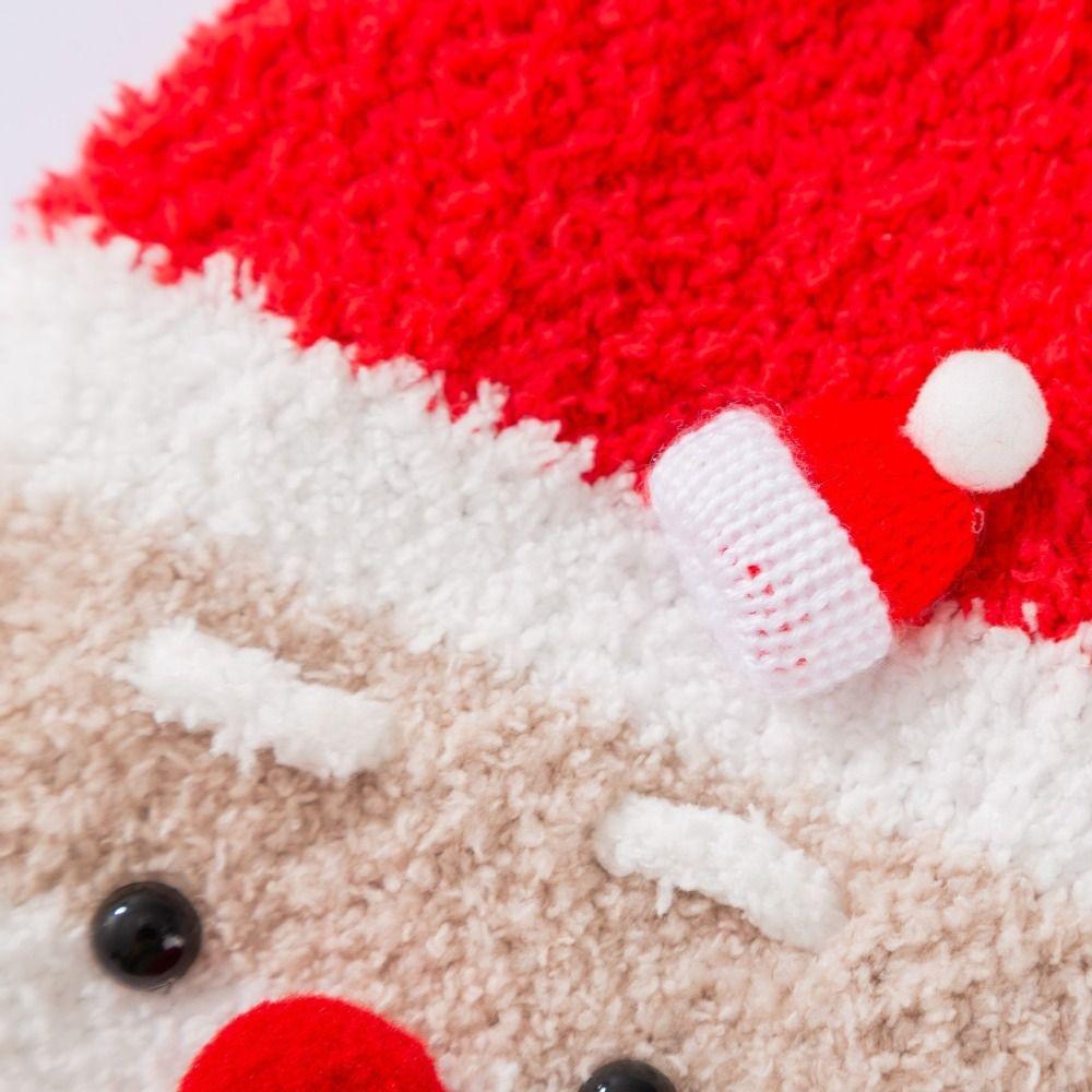 Sleeveless Winter Dog Clothes Santa Claus Style Knit Pet Sweater Christmas Pet Apparel for Cat
