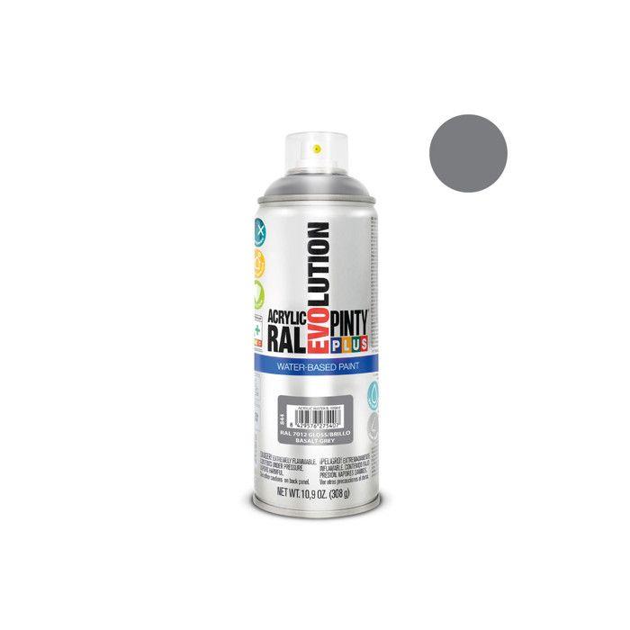 Peinture En Aérosol Pintyplus Evolution Water-based 520cc Ral 7012 Gris Basalte