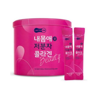 [Lacto On] My Body Small Molecular Collagen Raspberry Flavor 2.5g X 100 Stick / Hyalruron Acid / Probiotics
