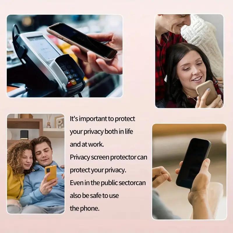 3 Stück volle Abdeckung Privatsphäre gehärtetes Glas für iPhone 15 14 Pro 13 Pro Max 12 Pro 13 12 Mini Plus 11 Pro Max XR XS Displayschutzfolie Schutzglasfolie