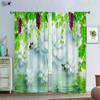 Flower Plant Three D Printing Curtain Rose Tulip Lily Daisy Bamboo Dandelion Fresh Pastoral Light Blocking Heat Insulation Curtain