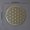 1Pc Metal Mandala Wall Art Sacred Geometry Lotus Flower Sculpture Spiritual Home Decor Meditation Room Gift