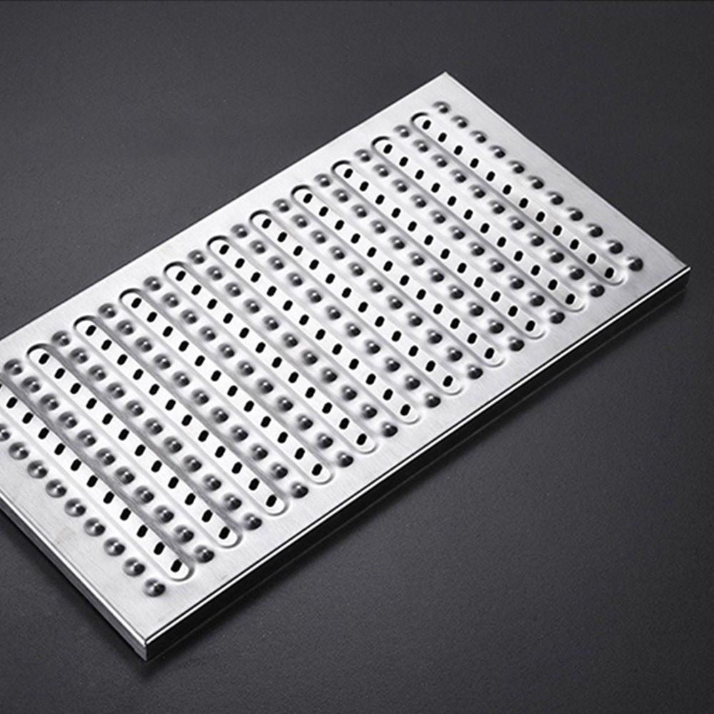 Rectangle Shape Bathroom Sink Strainer Cover Stainless Steel Drain Filter Net  Outdoor Courtyard