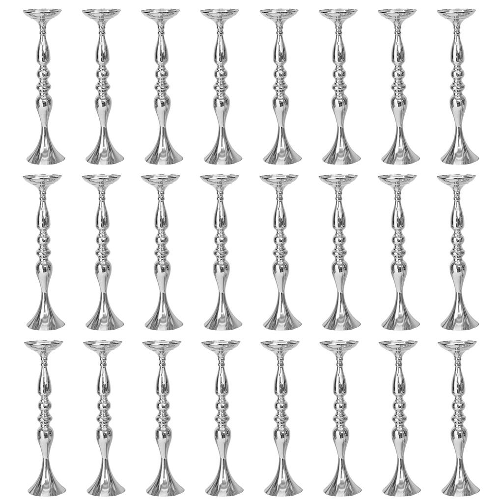 24 Pcs Versatile Wedding Flower Vase 19.69In Tall Flower Holders Floral Display Rack for Party Dinner Table Centerpieces Decor