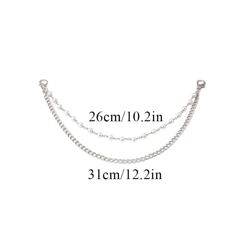 Bohemian Style Multi-layer Bag Chain For Handbag DIY Jewelry Accessory Gift Women Pants Chain With Imitate Starfish Conch Pearl