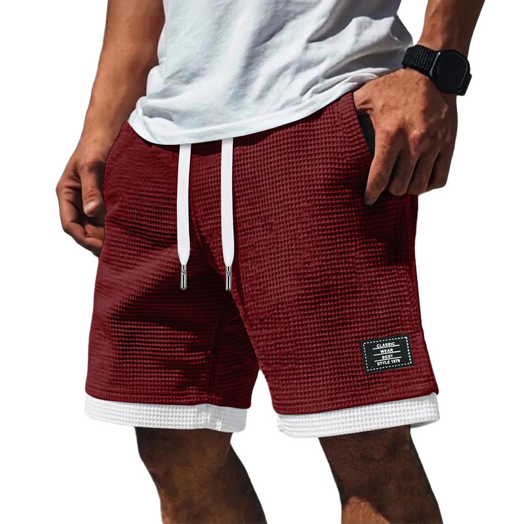 Pantaloncini Casual da Uomo con Coulisse Tessuta