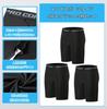 Sports Short Short Power Summer Cool Feeling Sweat Quick M [Tersila] Men's Tights, 5/8 Length, 3-Piece Set, Leggings, Compression, Tights, Stretch,