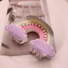 Clip Geometric Half-moon Shape Acrylic Women Hair Clip Cloud Rainbow Hair Claw Printing Hairpins