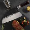 Stainless Steel Chef Knife Handmade Forged Sharp Cleaver Wide Blade Professional Butcher Knife Utility Vegetable Knives