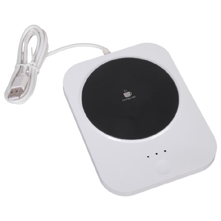Insulated Beverage Warmer for Office Desk with 3 Heating Grade USB Coaster Temperature Control Desk Beverage Heater