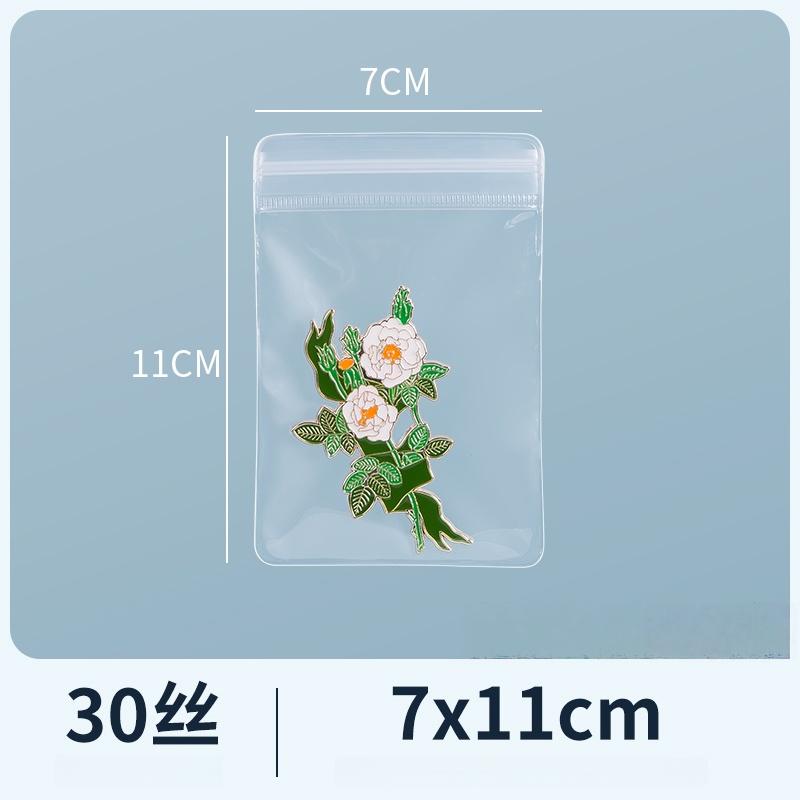 10/100pcs Clear EVA Zipper Bags Resealable Jewelry Pouches Anti Tarnish Storage for Bracelets Necklaces Beads