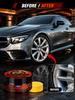 Car wheel rim scratch refurbishment paste, tire rim scratch paint repair paste - black and white silver aluminum alloy rim elect