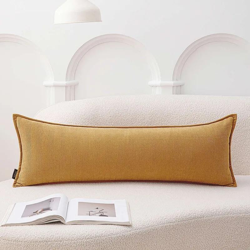 30x120cm Rectangle Throw Pillow Cover Nordic Waist Cushion Cover Home Long Body Couple Lover Pillowcase Home Decoraion