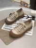 Thick-soled Breathable Versatile Board Shoes Women's 2024 Autumn New Single Shoes Comfortable Soft Soles Not Tired Feet Casual Sports Shoes