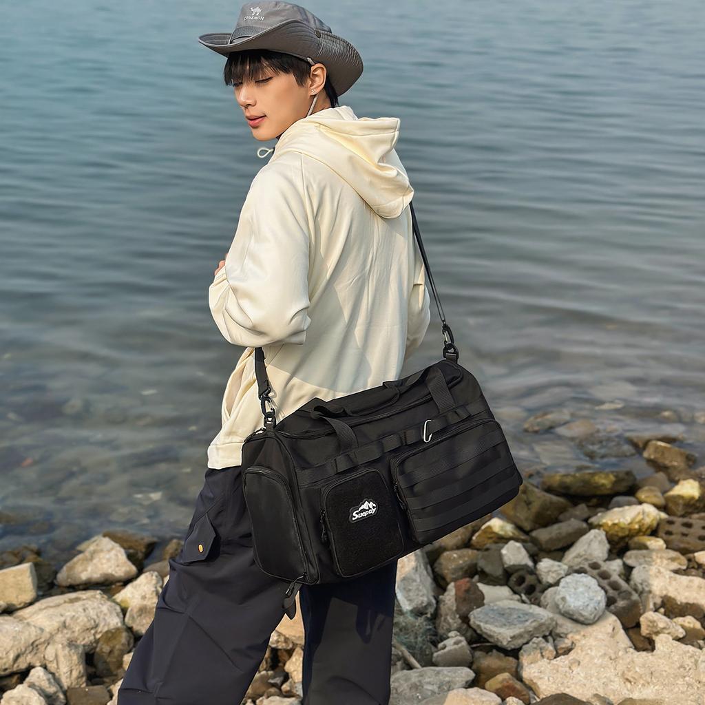 Large Capacity Short-distance Travel Bag Men's Portable Sports Fitness Bag Multifunctional Backpack Luggage Bag Mountaineering Backpack