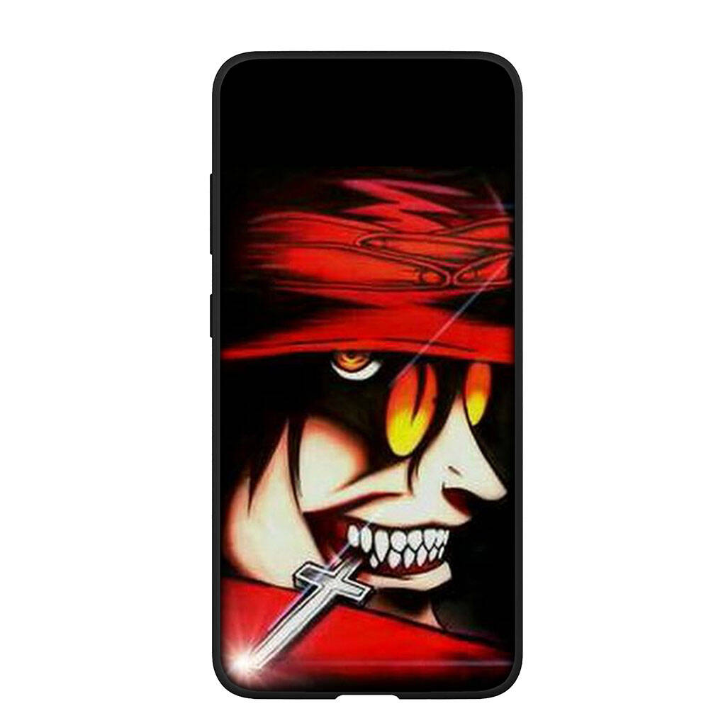 Phone Case for iPhone 17 16 15 Plus XR 16E Huawei P30 P20 Lite Redmi Note 14 12 11 13 Pro Max OPPO A60 A80 A40 A18 A38 Cartoon Hellsing Alucard Cover