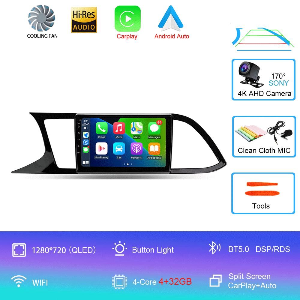 

Автомобильное радио Android 14 Carplay для Seat Leon 3 2012 2013 2014 2015 - 2020 Навигация GPS Мультимедийный проигрыватель стерео Wi-Fi+4G Auto BT