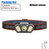 LED Multifunctional Strong Bald Light Wave Sensing Headlight Ultra Long Endurance Outdoor Emergency Lighting Work Light