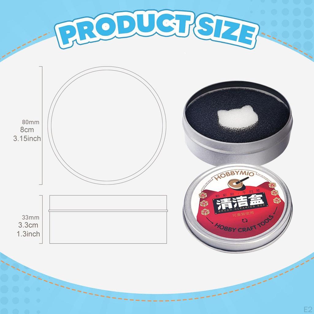 Color Removal Cleaner Sponge Cleaning Box Reusable Washable Makeup Brush for Pastel