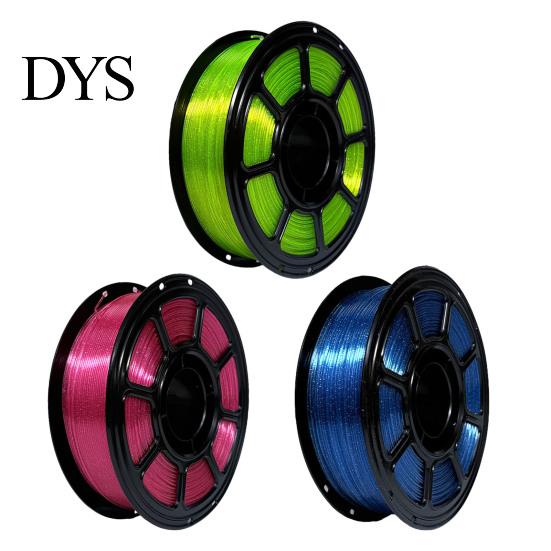 Strong Toughness PETG Filament Glitter 3D Printer 1.75mm, Dimensional Accuracy +/-0.02mm, 1KG Spool, Moisture-Proof Sealed High Transmittance